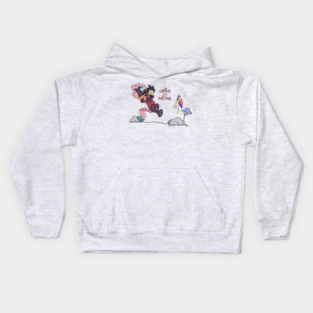 Catra and Melog Swiflizard Kids Hoodie by Sepheria